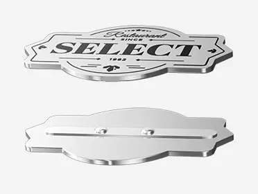 Metal Tags with Bendable Legs