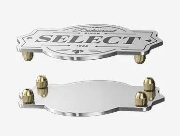 Metal Tags with Screws - No Backplate