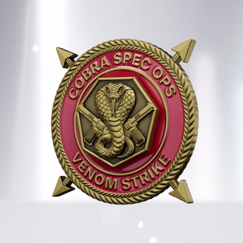 Cobra Red Wolf Tactical Spinner Coin