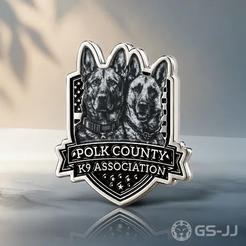 Custom Polk County K9 Association Challenge Coin Custom Polk County K9 Association Challenge Coin