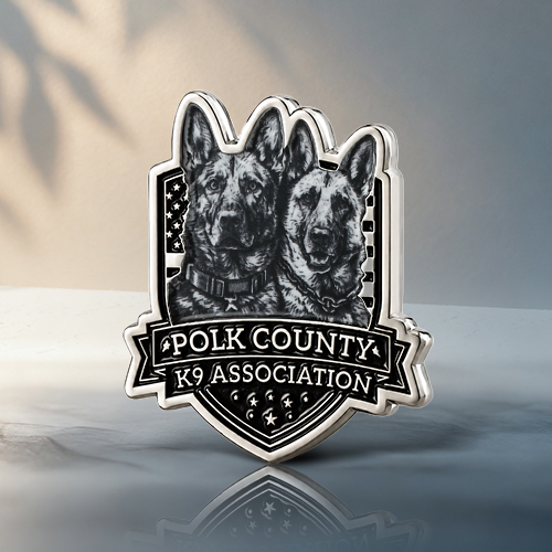 Custom Polk County K9 Association Challenge Coin