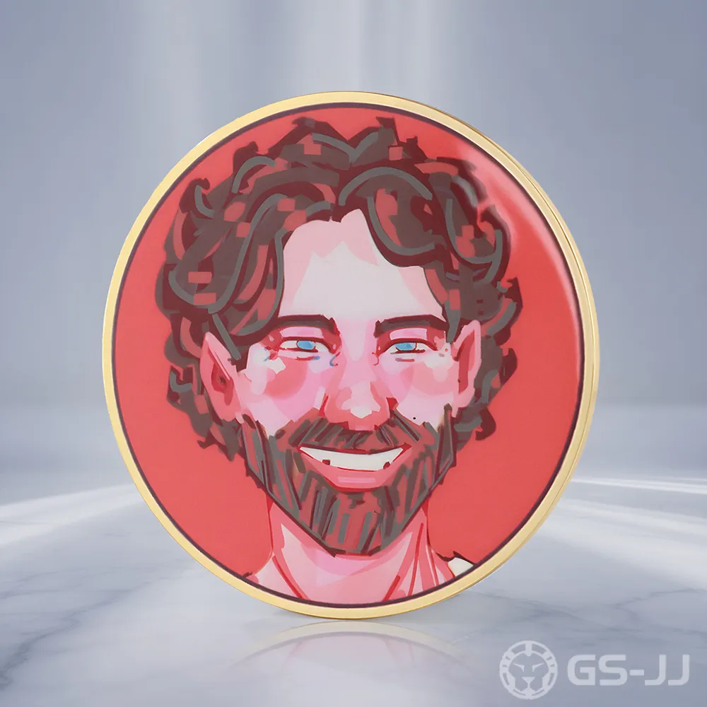 Custom Portrait Illustration Pin Custom Portrait Illustration Pin