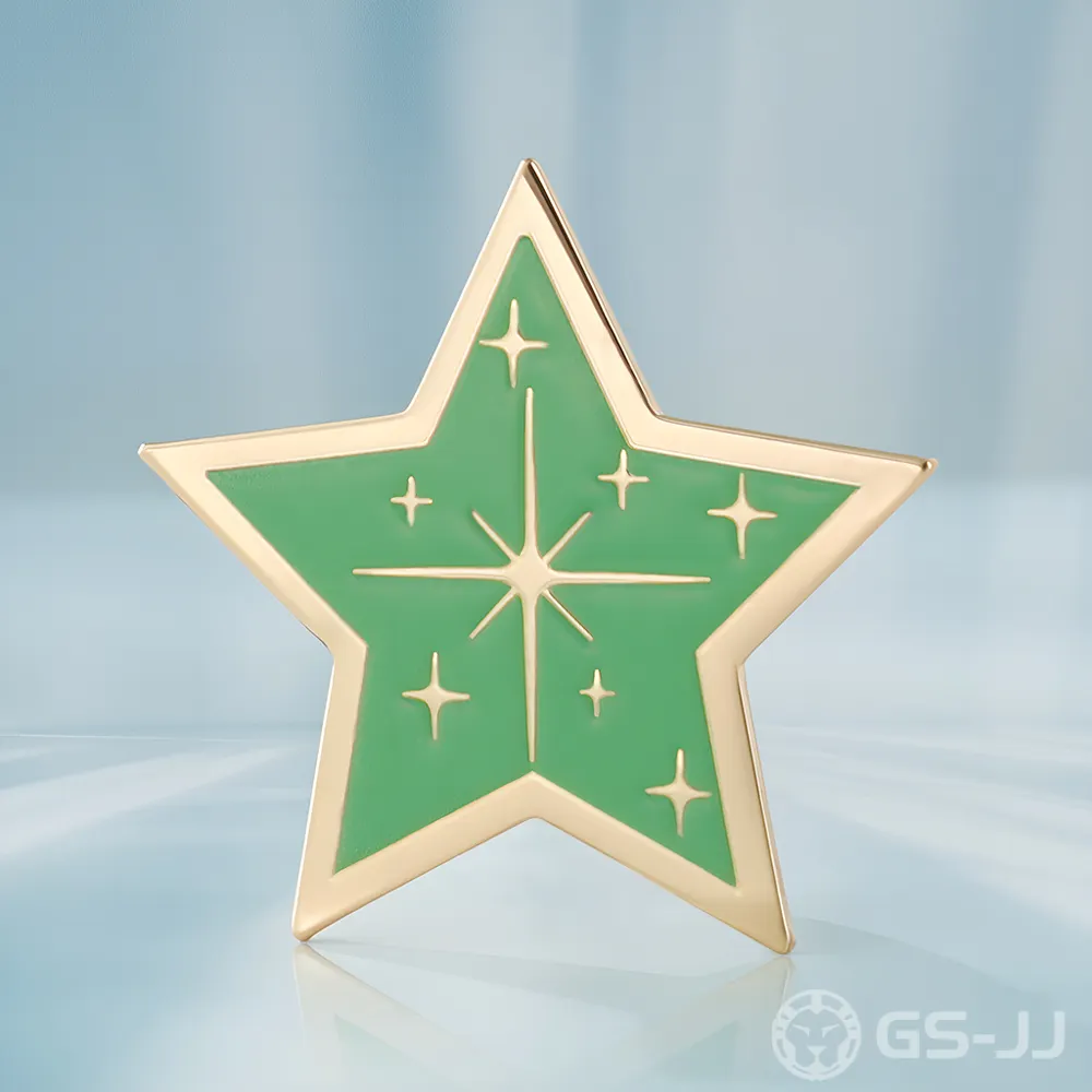 Green Sparkle Star Pin Green Sparkle Star Pin