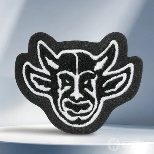 Black Devil Mascot Custom Letterman Patches Black Devil Mascot Custom Letterman Patches