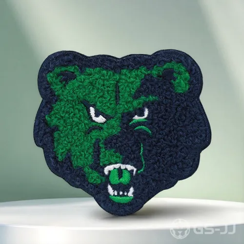 Green Bear Mascot Custom Letterman Patches Green Bear Mascot Custom Letterman Patches