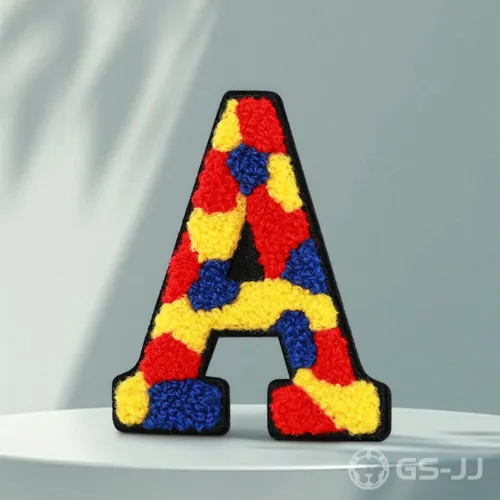 Multicolor Letter A Custom Letterman Patches Multicolor Letter A Custom Letterman Patches