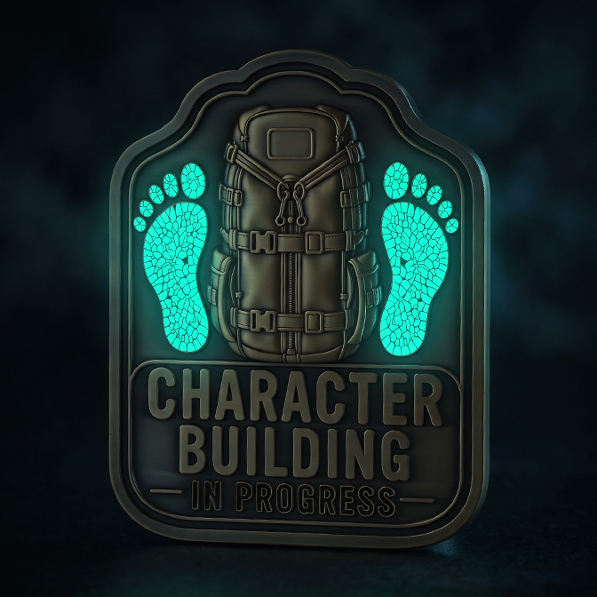 Character Building 3D Glow in the dark Coin 