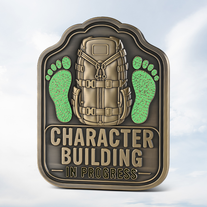 Character Building 3D Glow in the dark Coin 