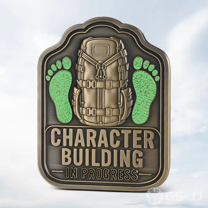 Character Building 3D Glow in the dark Coin Character Building 3D Glow in the dark Coin