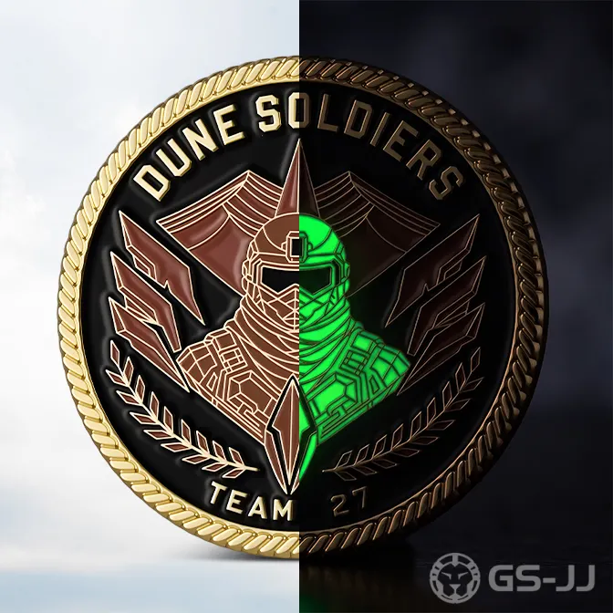 Dune Soldiers Team 27 Glow in the dark Coin Dune Soldiers Team 27 Glow in the dark Coin