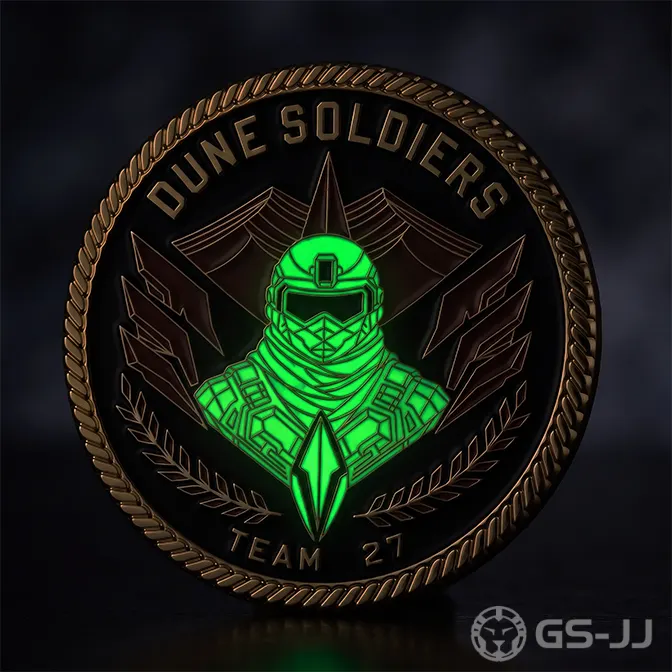 Dune Soldiers Team 27 Glow in the dark Coin Dune Soldiers Team 27 Glow in the dark Coin
