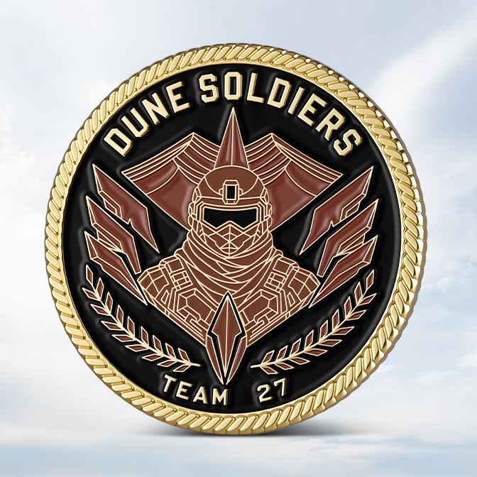 Dune Soldiers Team 27 Glow in the dark Coin 