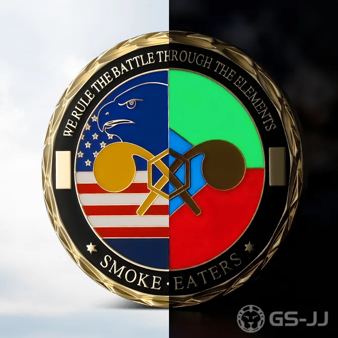 Smoke Eaters Elements Glow in the dark Coin Smoke Eaters Elements Glow in the dark Coin