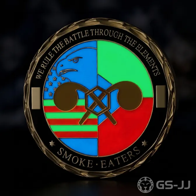 Smoke Eaters Elements Glow in the dark Coin Smoke Eaters Elements Glow in the dark Coin