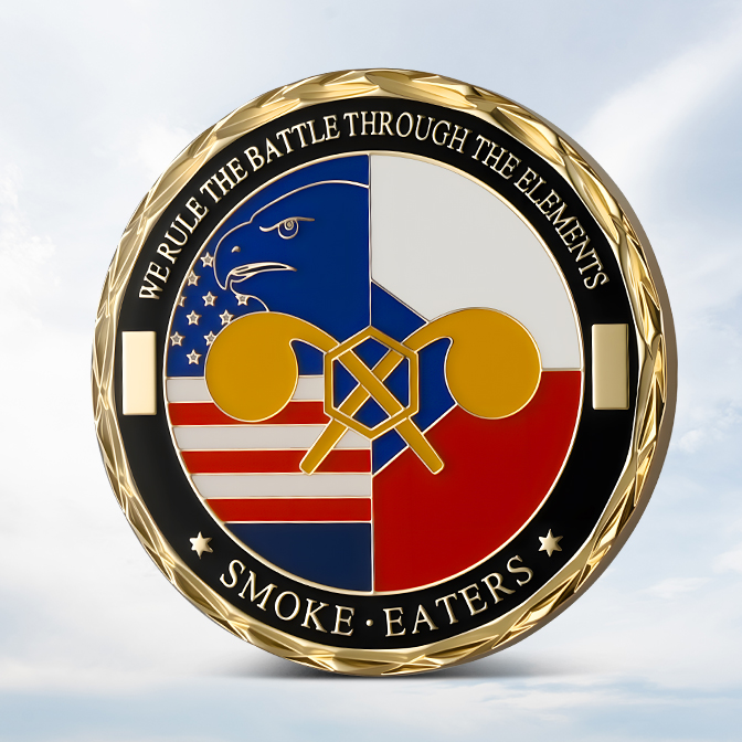 Smoke Eaters Elements Glow in the dark Coin 