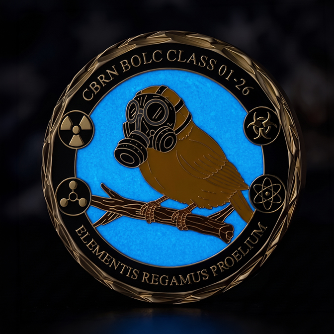Smoke Eaters Elements Glow in the dark Coin 