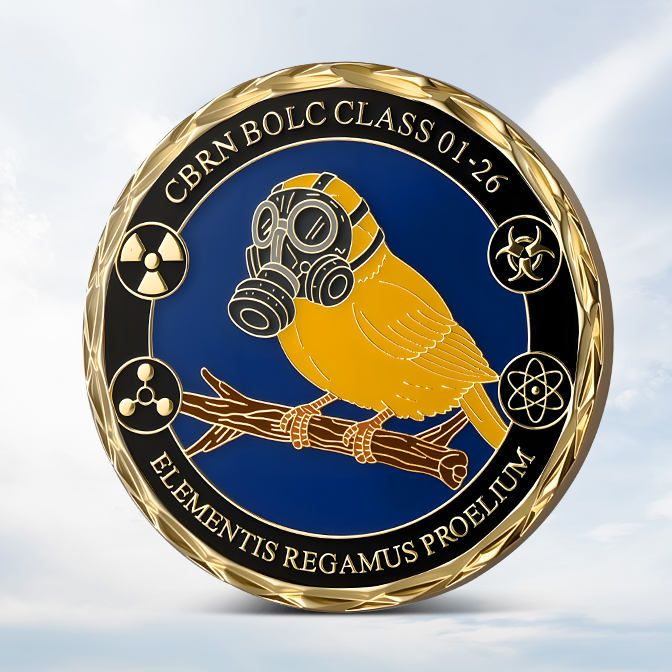 Smoke Eaters Elements Glow in the dark Coin 