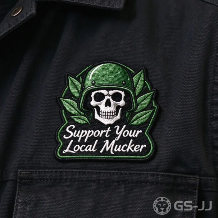 Mucker Helmet Skull Patch Mucker Helmet Skull Patch