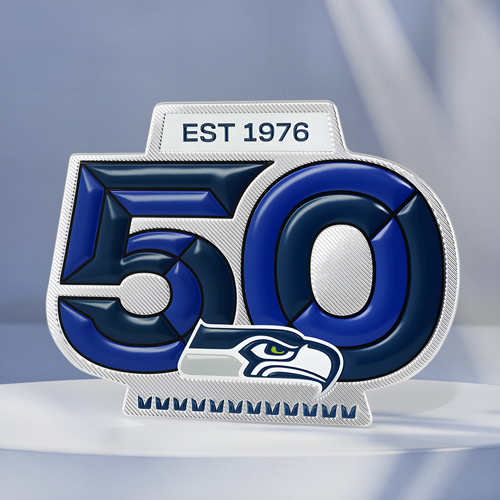 Seahawks 50 Anniv TPU Patch