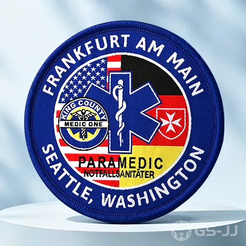 Frankfurt Paramedic Woven Custom EMS Patches Frankfurt Paramedic Woven Custom EMS Patches