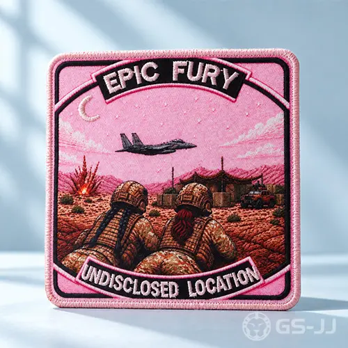Epic Fury Pink Sky Military Morale Patch Epic Fury Pink Sky Military Morale Patch