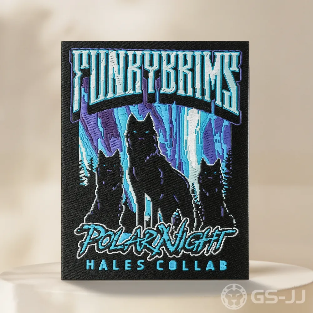 Polar Night Cat Woven Label Polar Night Cat Woven Label
