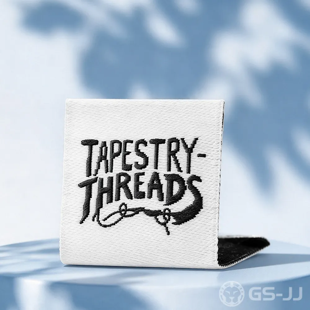 Tapestry Threads Custom Folded Woven Label Tapestry Threads Custom Folded Woven Label