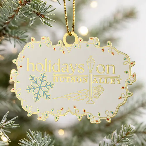 Hutson Alley Holiday Brass Christmas Ornament