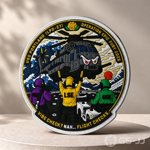 USS Portland Custom Tactical PVC Patches USS Portland Custom Tactical PVC Patches