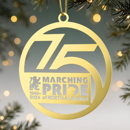 75th Anniversary Brass Ornament