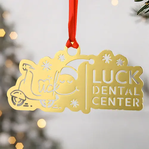 Santa Tooth Brass Christmas Ornament Santa Tooth Brass Christmas Ornament