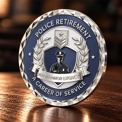 Police Retirement Coins Police Retirement Coins