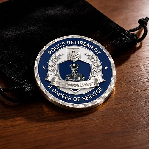 Police Retirement Coins Police Retirement Coins