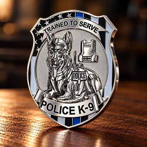 Police K9 Challenge Coins Police K9 Challenge Coins