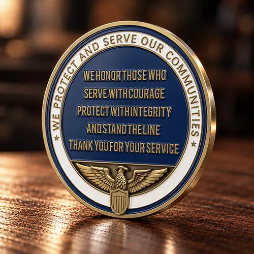 Police Thank You Coins