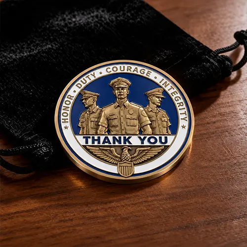 Police Thank You Coins