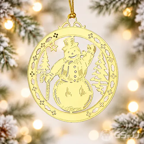 Snowman Etched Ornaments Snowman Etched Ornaments