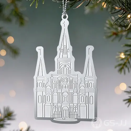 Cathedral Church Stainless Steel Ornament Cathedral Church Stainless Steel Ornament