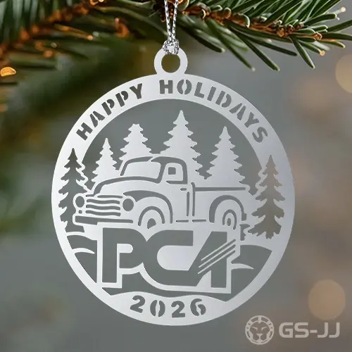 Custom Truck PCA Stainless Steel Ornament Custom Truck PCA Stainless Steel Ornament