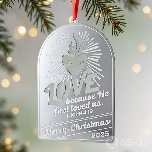 Sacred Heart Bible Verse Stainless Steel Ornament Sacred Heart Bible Verse Stainless Steel Ornament