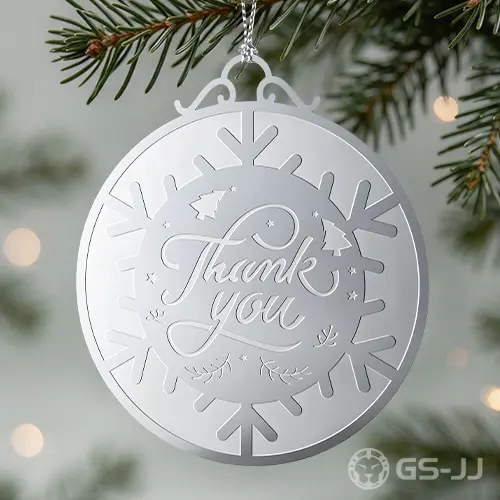 Custom Snowflake Stainless Steel Ornament Custom Snowflake Stainless Steel Ornament