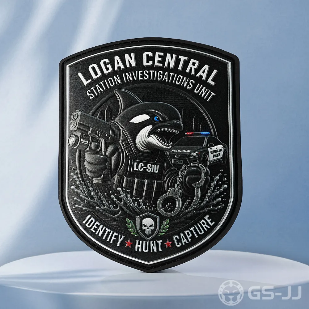 Custom UV Printed Police Investigation PVC Patches Custom UV Printed Police Investigation PVC Patches