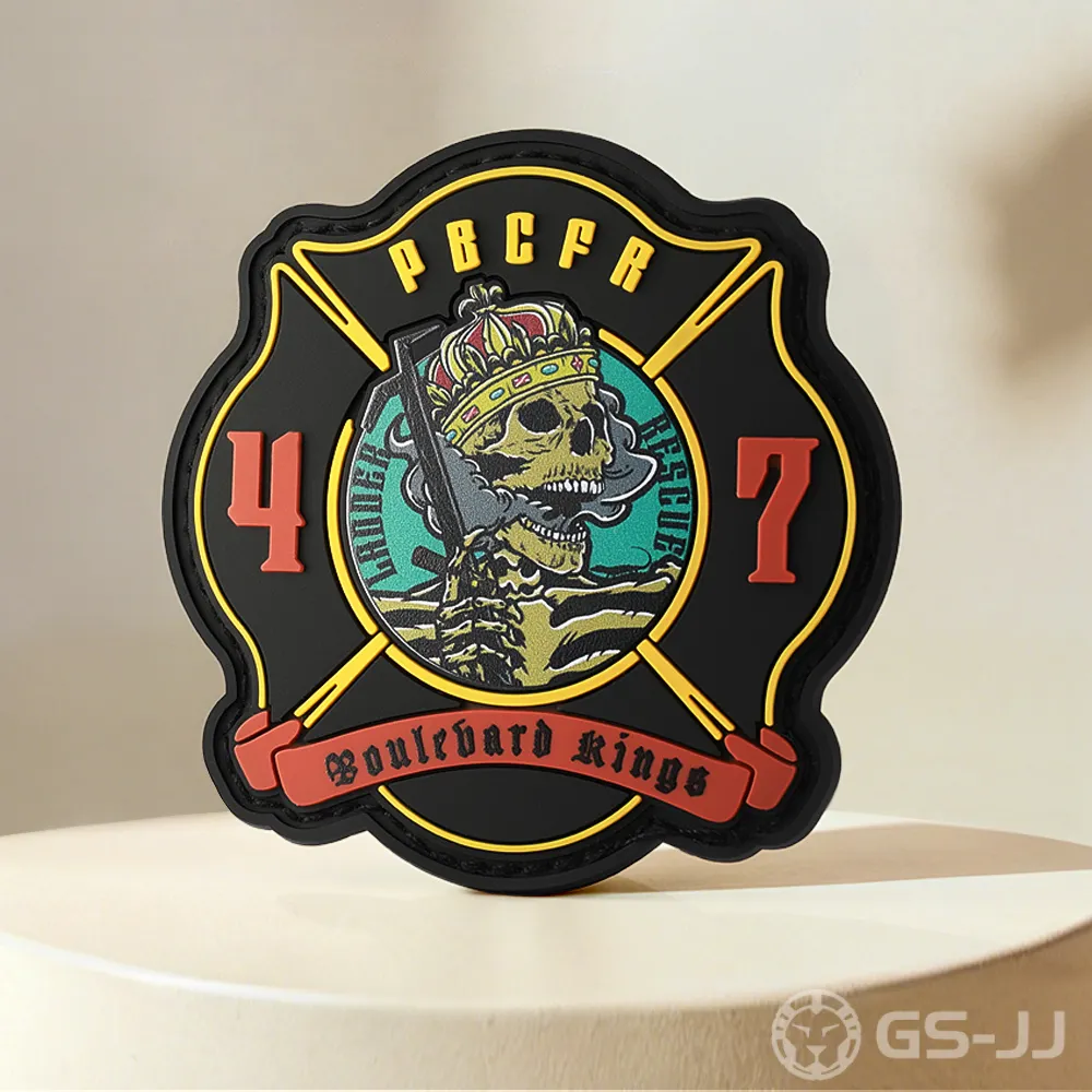 Custom UV Printed Skull Morale PVC Patches Custom UV Printed Skull Morale PVC Patches